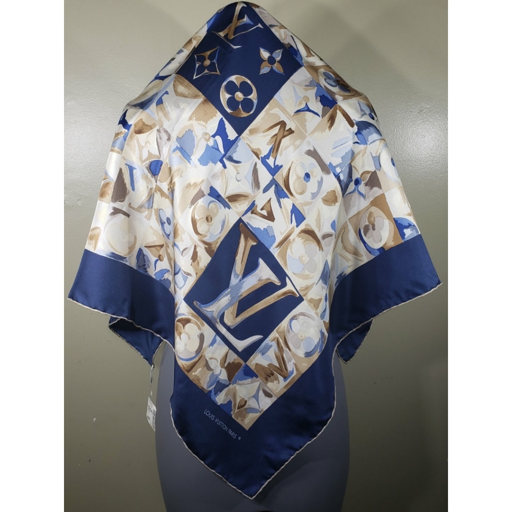 Vintage Louis Vuitton Silk Scarf 90s